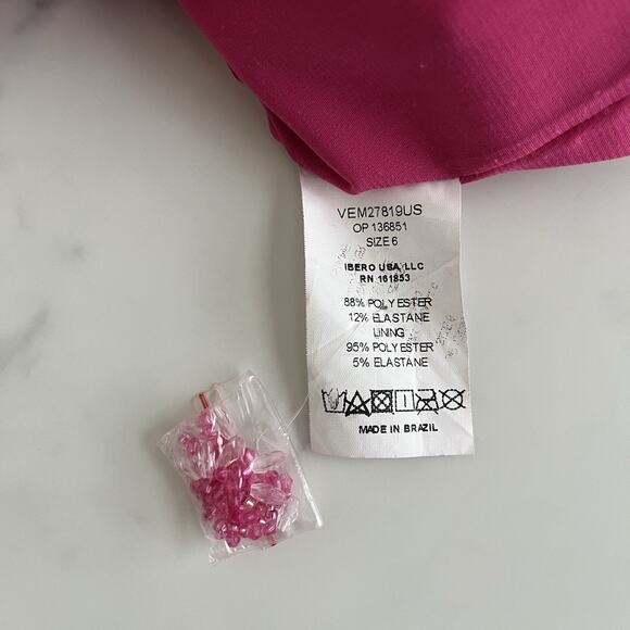 PatBo Flower Appliqué dress Cut-Out Pink Size 6 chic Feminine luxury Designer - Picture 9 of 16